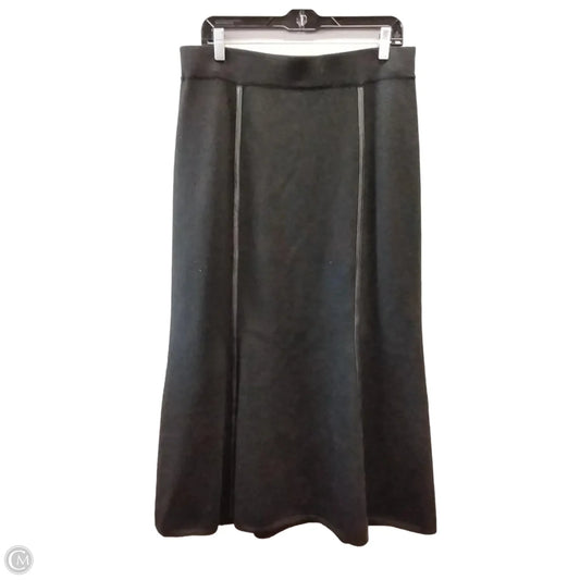 Skirt Maxi By Dana Buchman In Black, Size: L