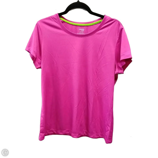 Athletic Top Short Sleeve By Danskin Now In Pink, Size: Xl