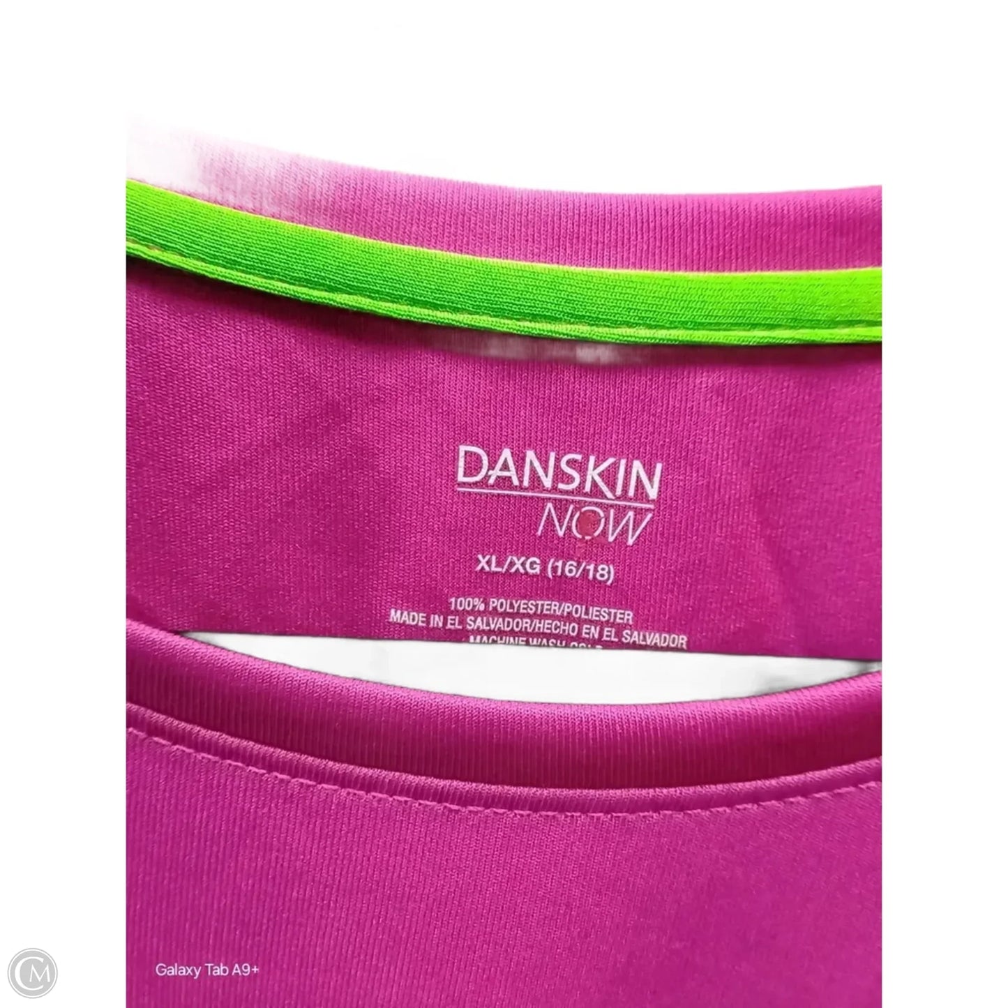 Athletic Top Short Sleeve By Danskin Now In Pink, Size: Xl