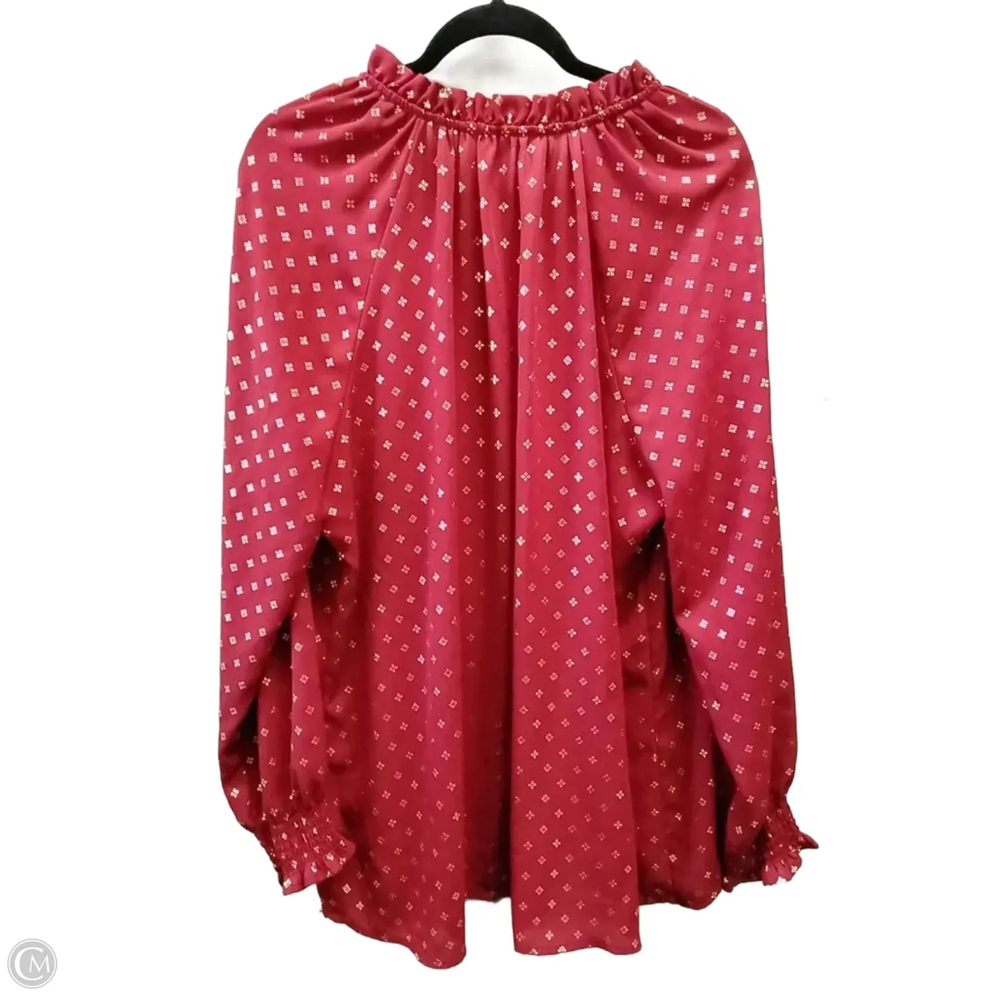 Top Long Sleeve By Time And Tru In Copper, Size: Xxl