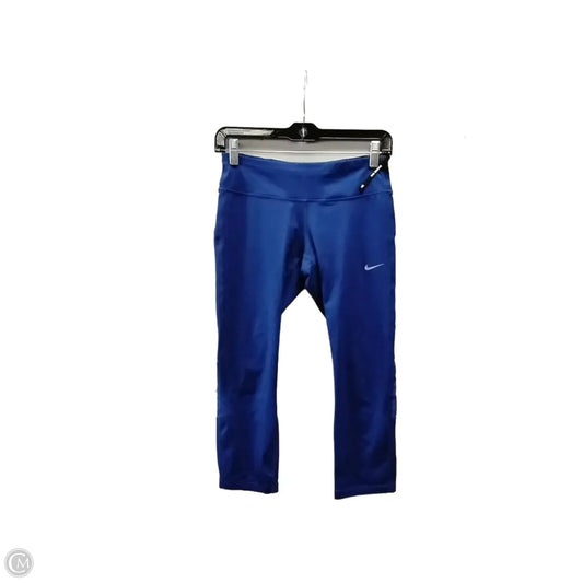 Athletic Leggings By Nike Apparel In Blue, Size: S