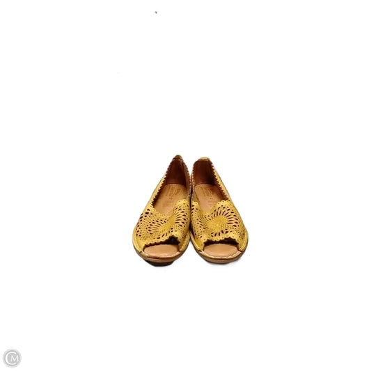 Shoes Flats By Spring Step In Yellow, Size: 10.5