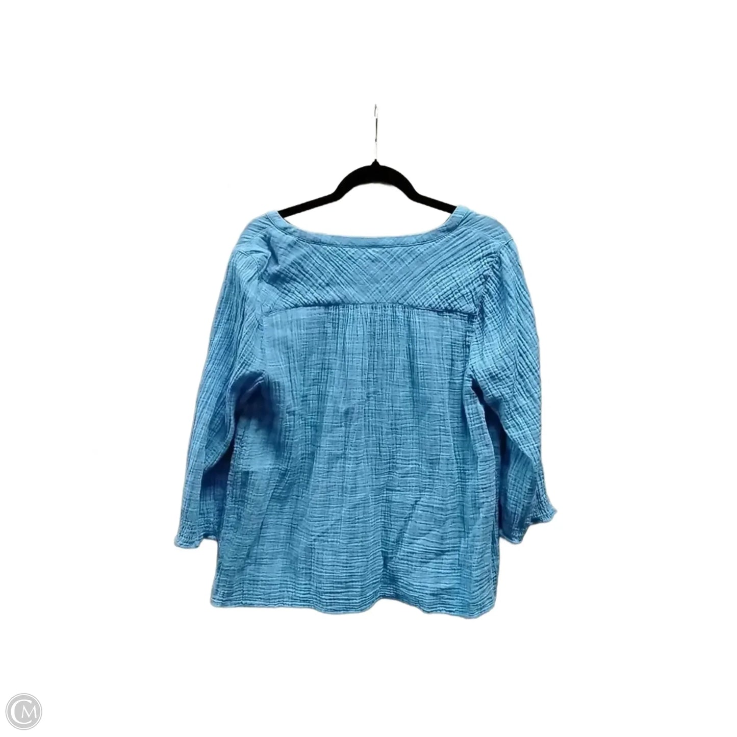 Top Long Sleeve By J. Jill In Checkered Pattern, Size: M