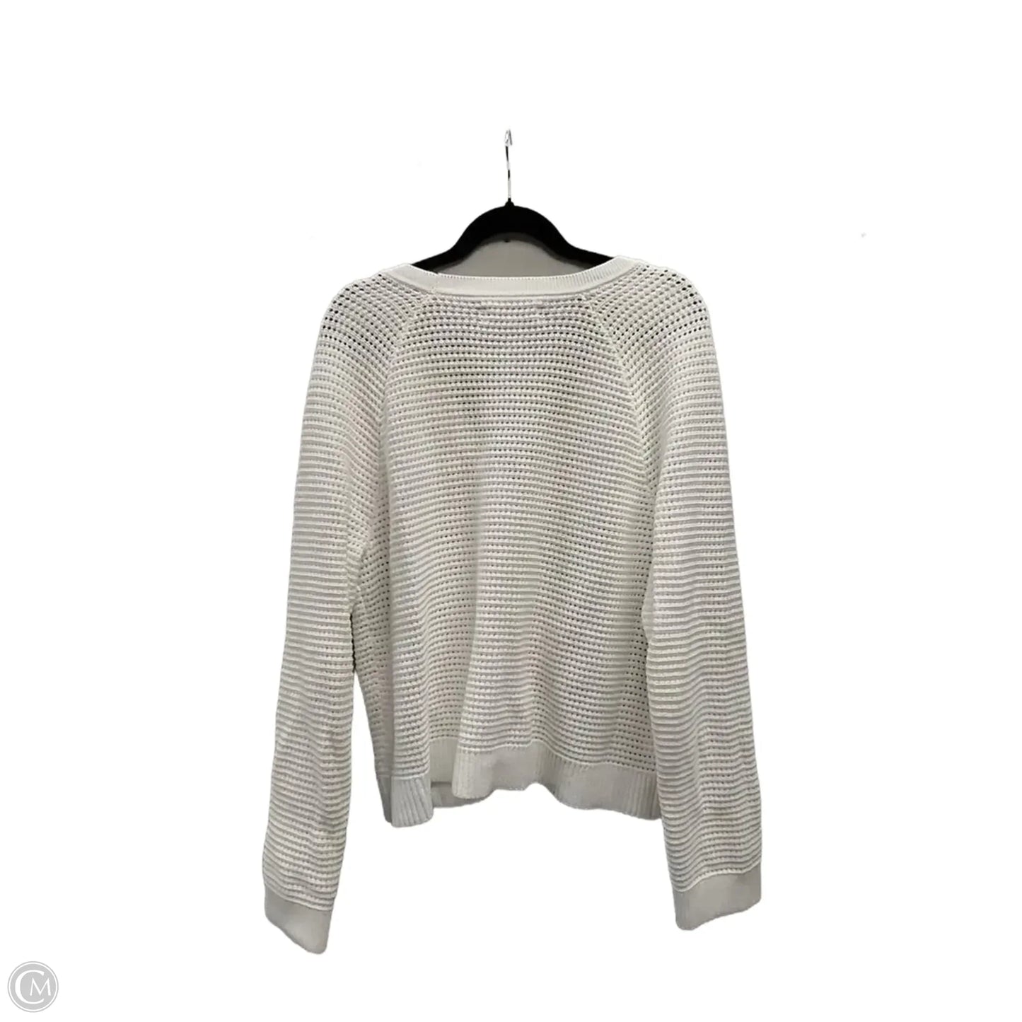 Sweater Cardigan By Loft In White, Size: Xl