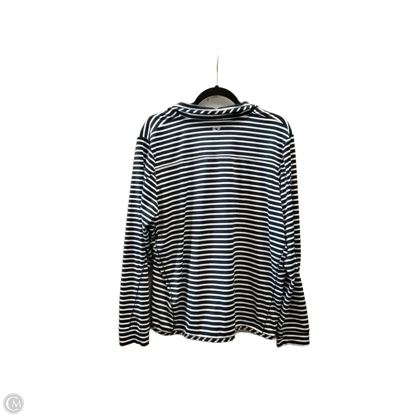 Athletic Top Long Sleeve Collar By Vineyard Vines In Striped Pattern, Size: Xxl