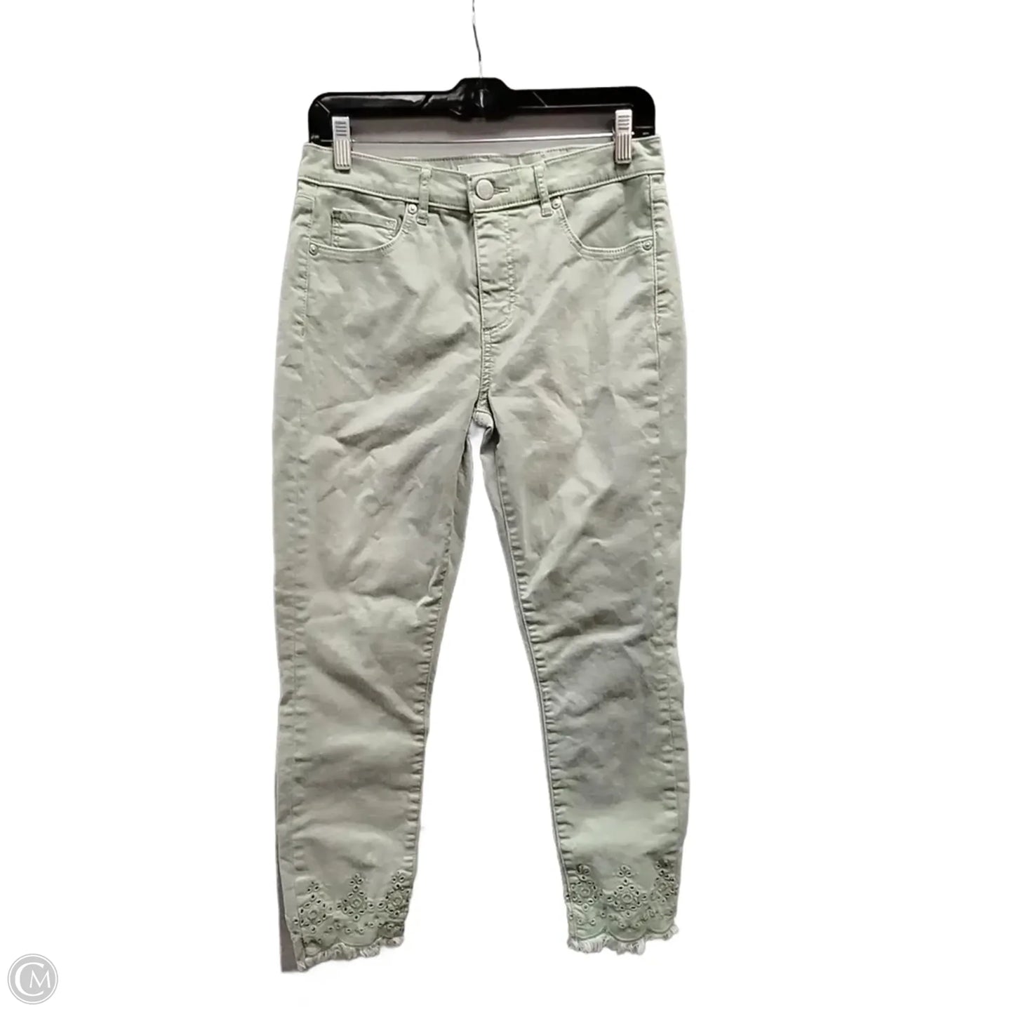 Pants Cropped By Loft In Green, Size: 4