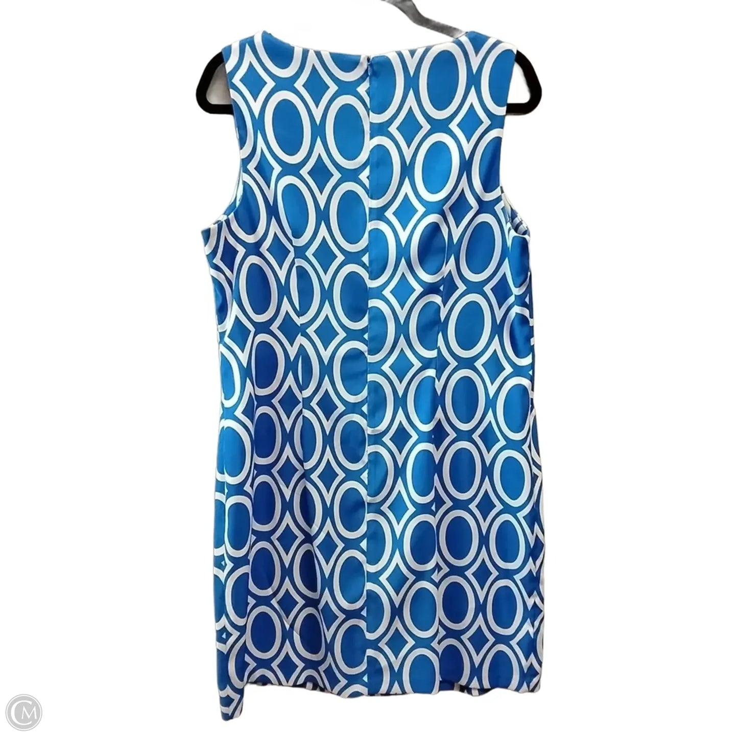 Dress Casual Midi By Alyx In Blue & White, Size: 18