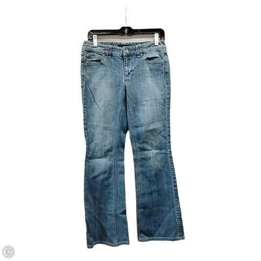 Jeans Wide Leg By White House Black Market In Blue Denim, Size: 4