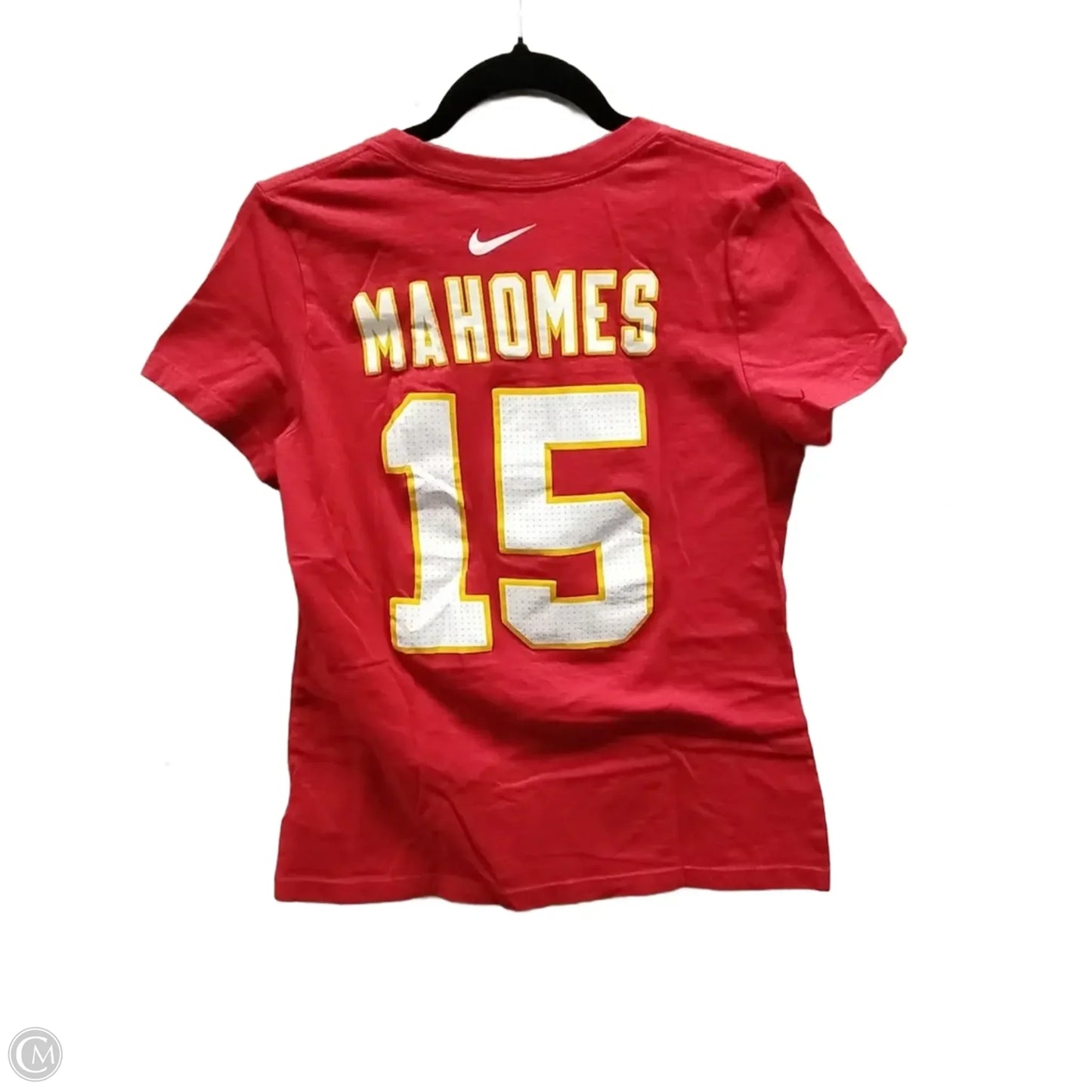 Top Short Sleeve By Nike Apparel In Red & Yellow, Size: S