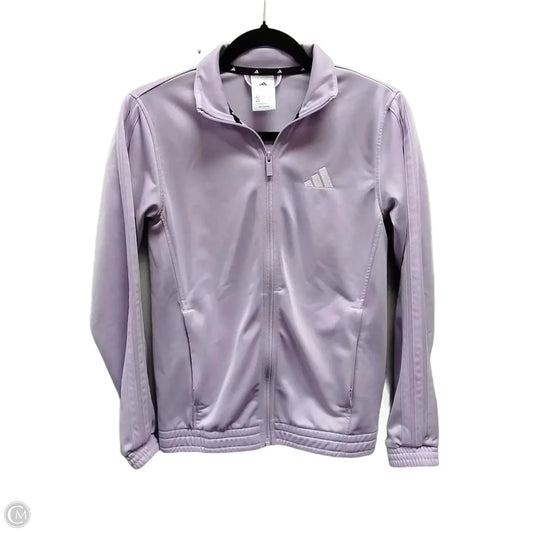 Athletic Jacket By Adidas In Purple, Size: Xs