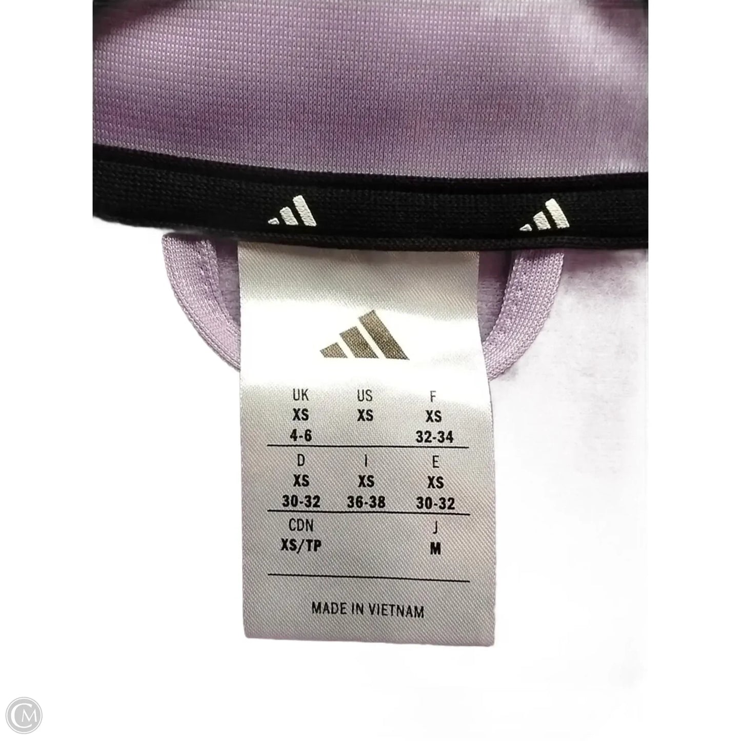 Athletic Jacket By Adidas In Purple, Size: Xs