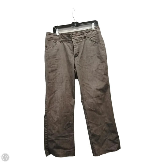 Jeans Wide Leg By Lee In Brown, Size: 12p