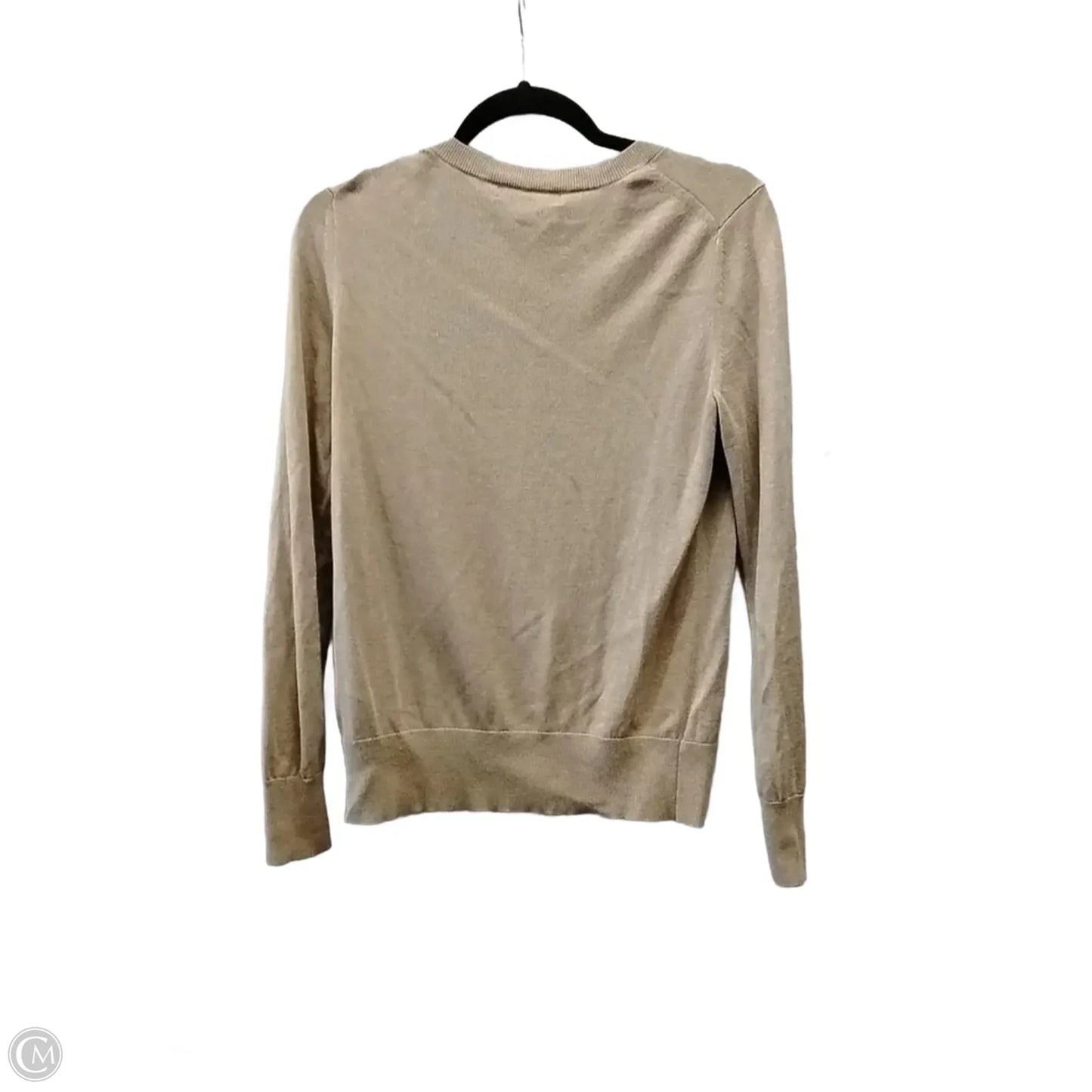 Top Long Sleeve By Banana Republic In Tan, Size: S