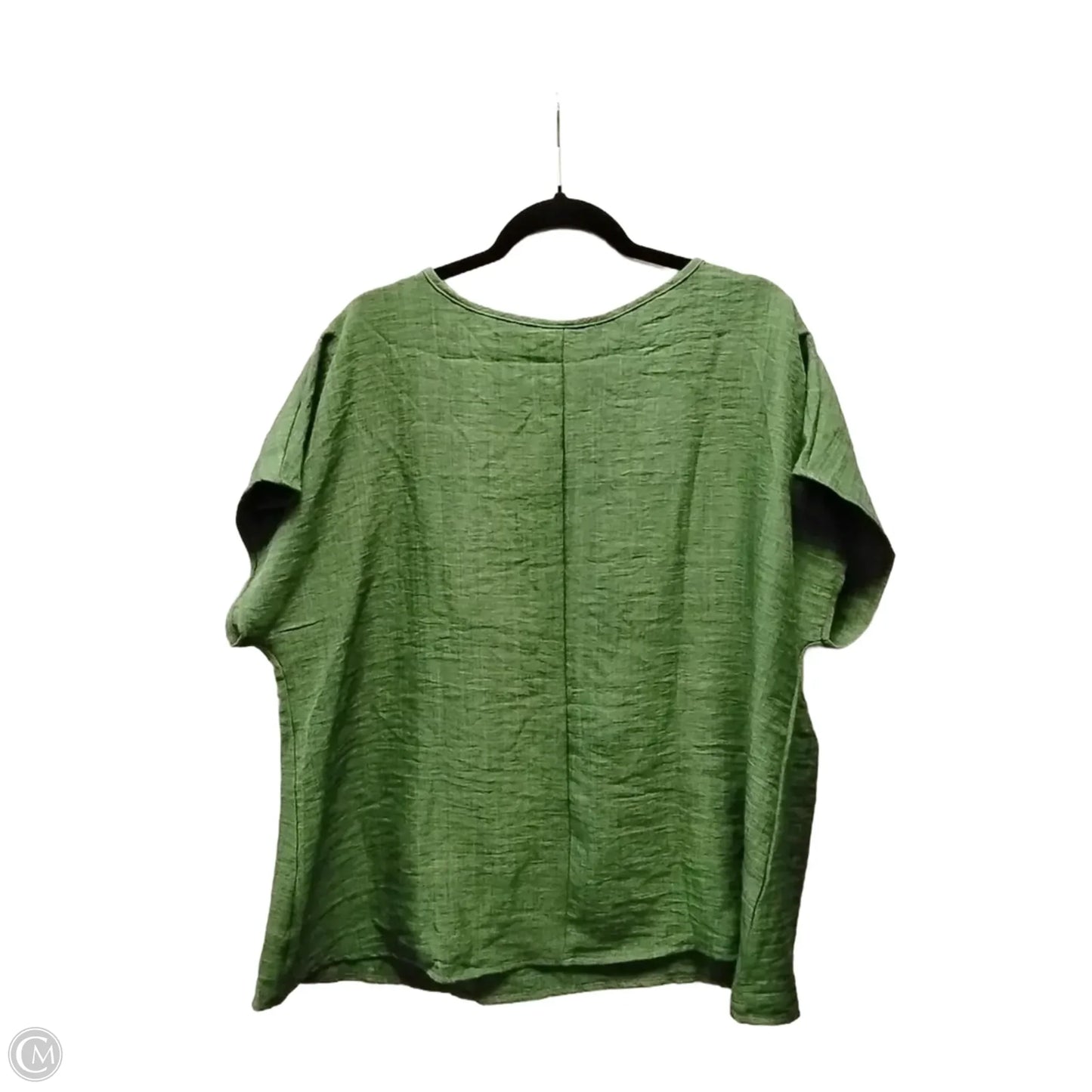 Top Short Sleeve Basic By Cme In Green, Size: 2x