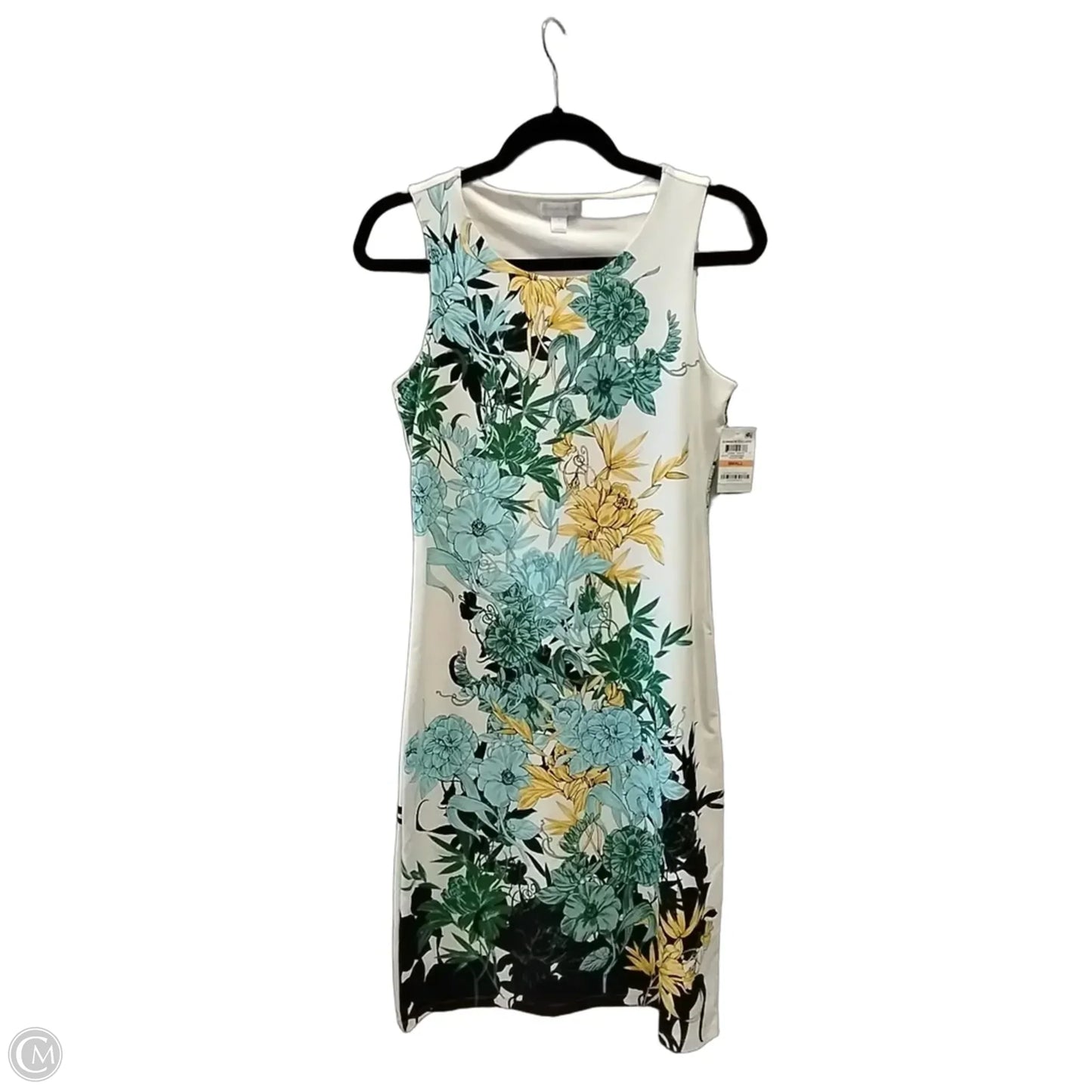 Dress Casual Midi By Charter Club In Floral Print, Size: 4