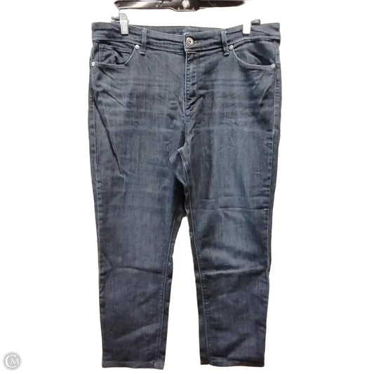 Jeans Straight By J. Jill In Blue Denim, Size: 14p