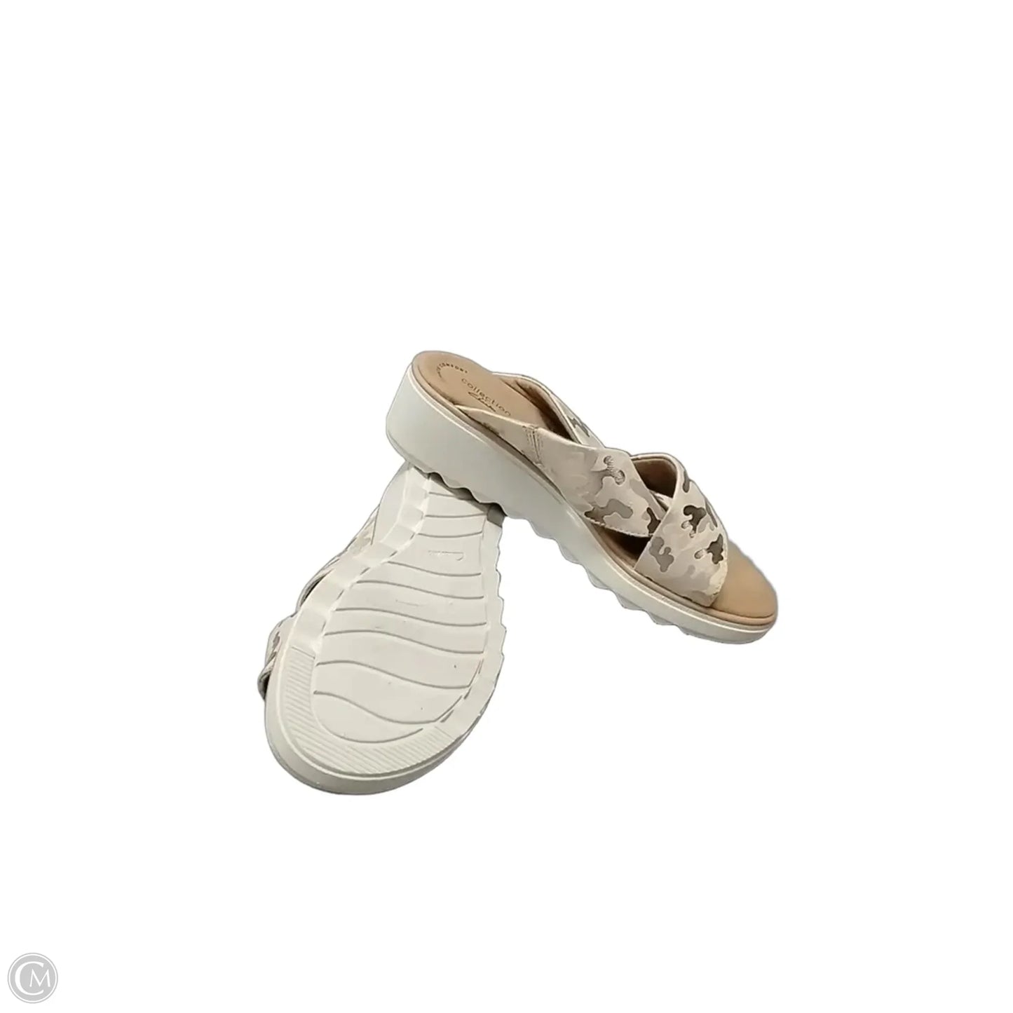 Sandals Flats By Clarks In Animal Print, Size: 7