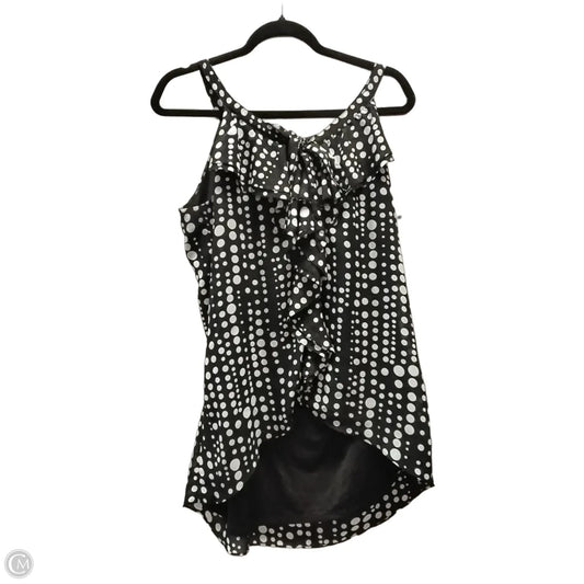 Blouse Sleeveless By White House Black Market In Polkadot Pattern, Size: M