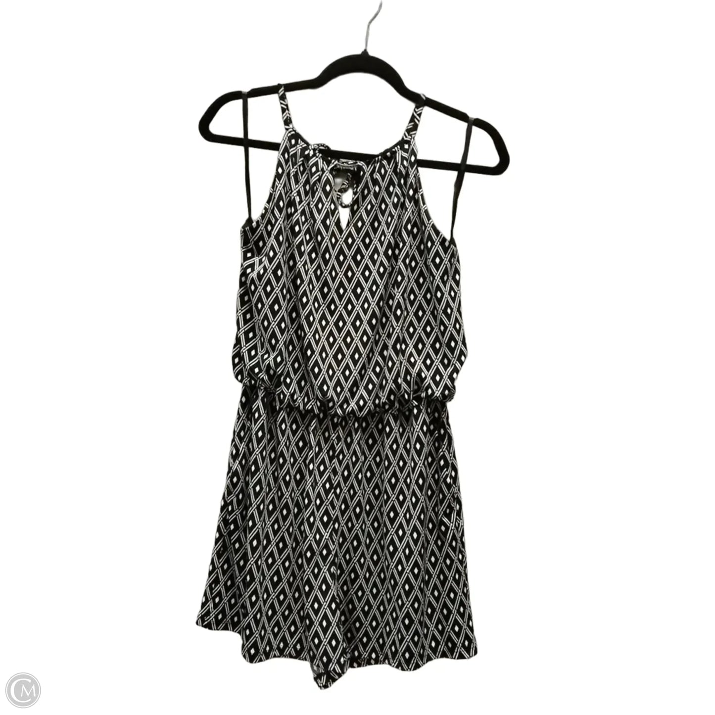 Romper By White House Black Market In Geometric Pattern, Size: M