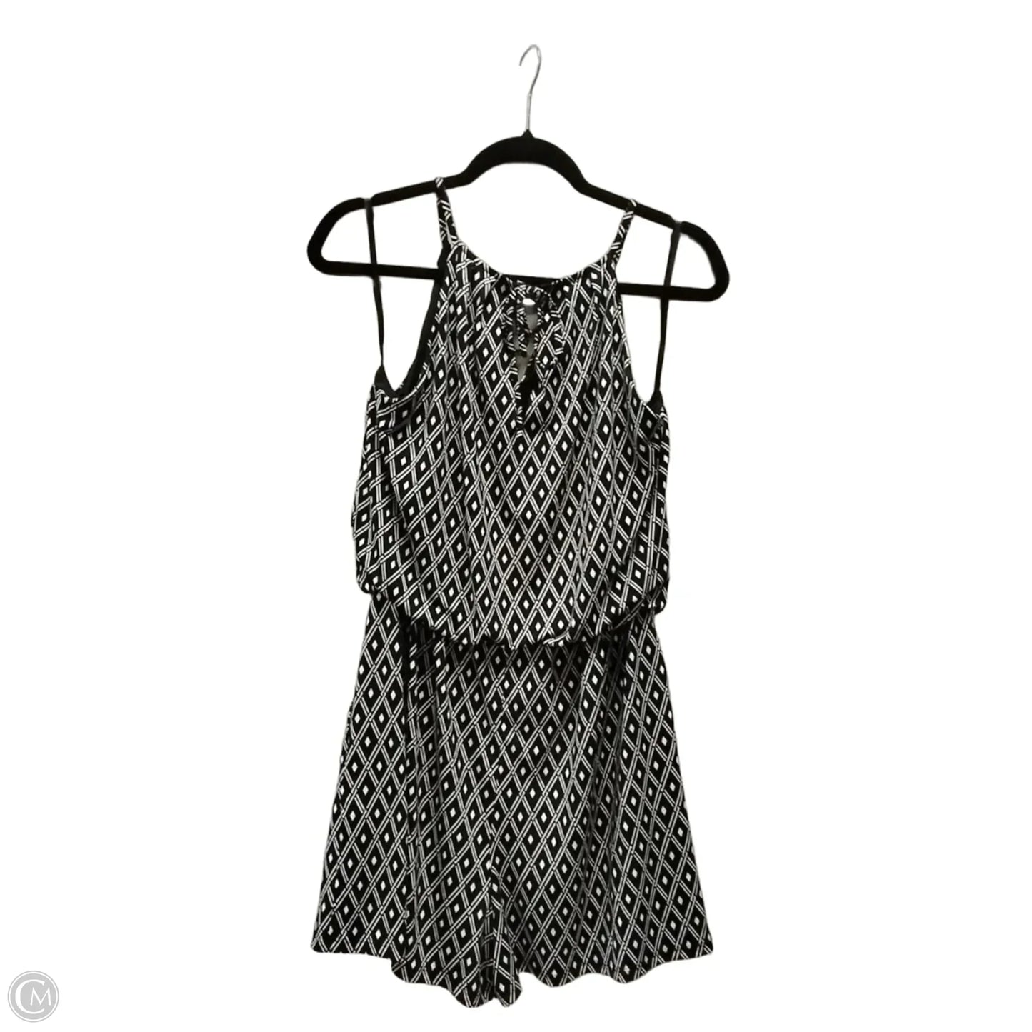 Romper By White House Black Market In Geometric Pattern, Size: M