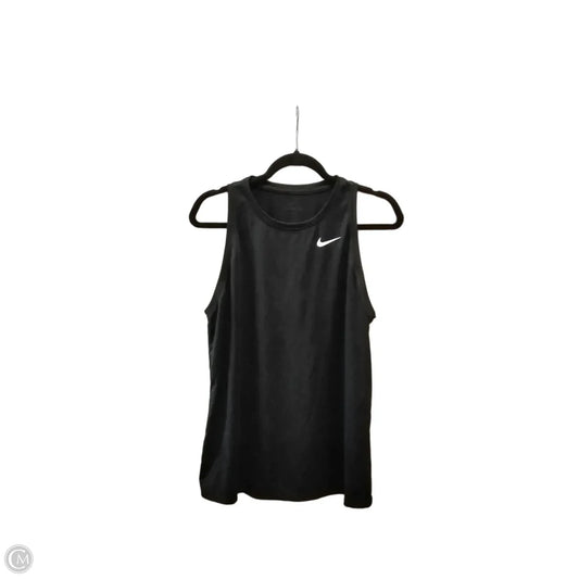 Athletic Tank Top By Nike Apparel In Black, Size: L