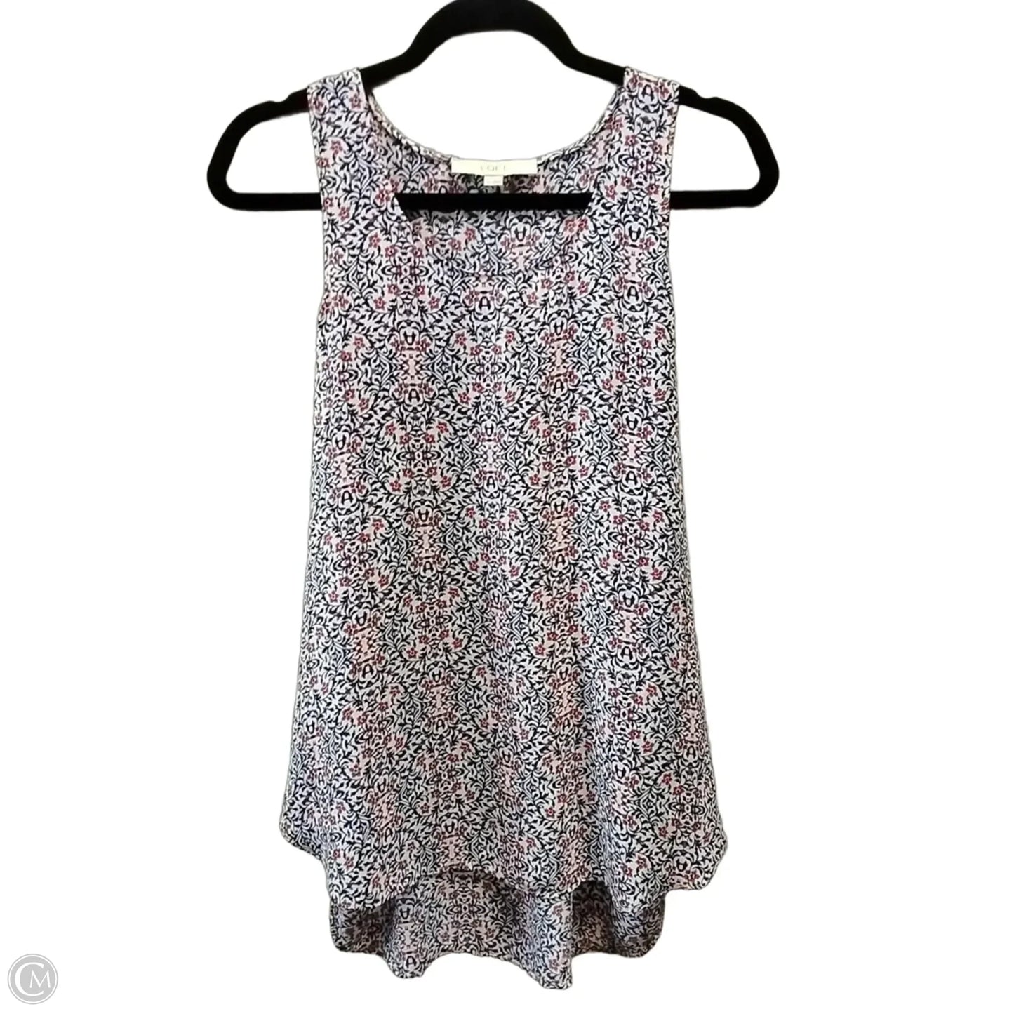 Blouse Sleeveless By Loft In Blue, Size: M