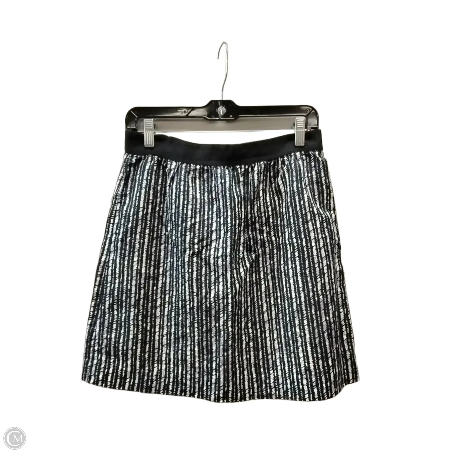 Skirt Mini & Short By Loft In Striped Pattern, Size: 6