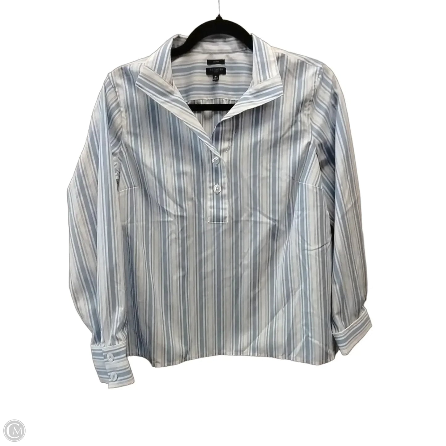 Top Long Sleeve By Talbots In Striped Pattern, Size: Mp