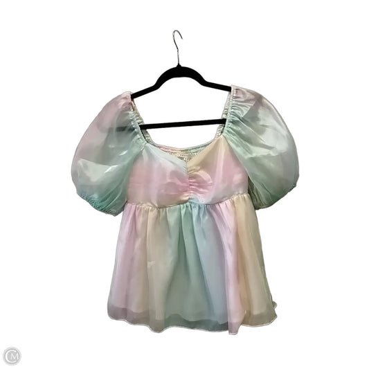 Top Short Sleeve By Baevely In Multi-colored, Size: S