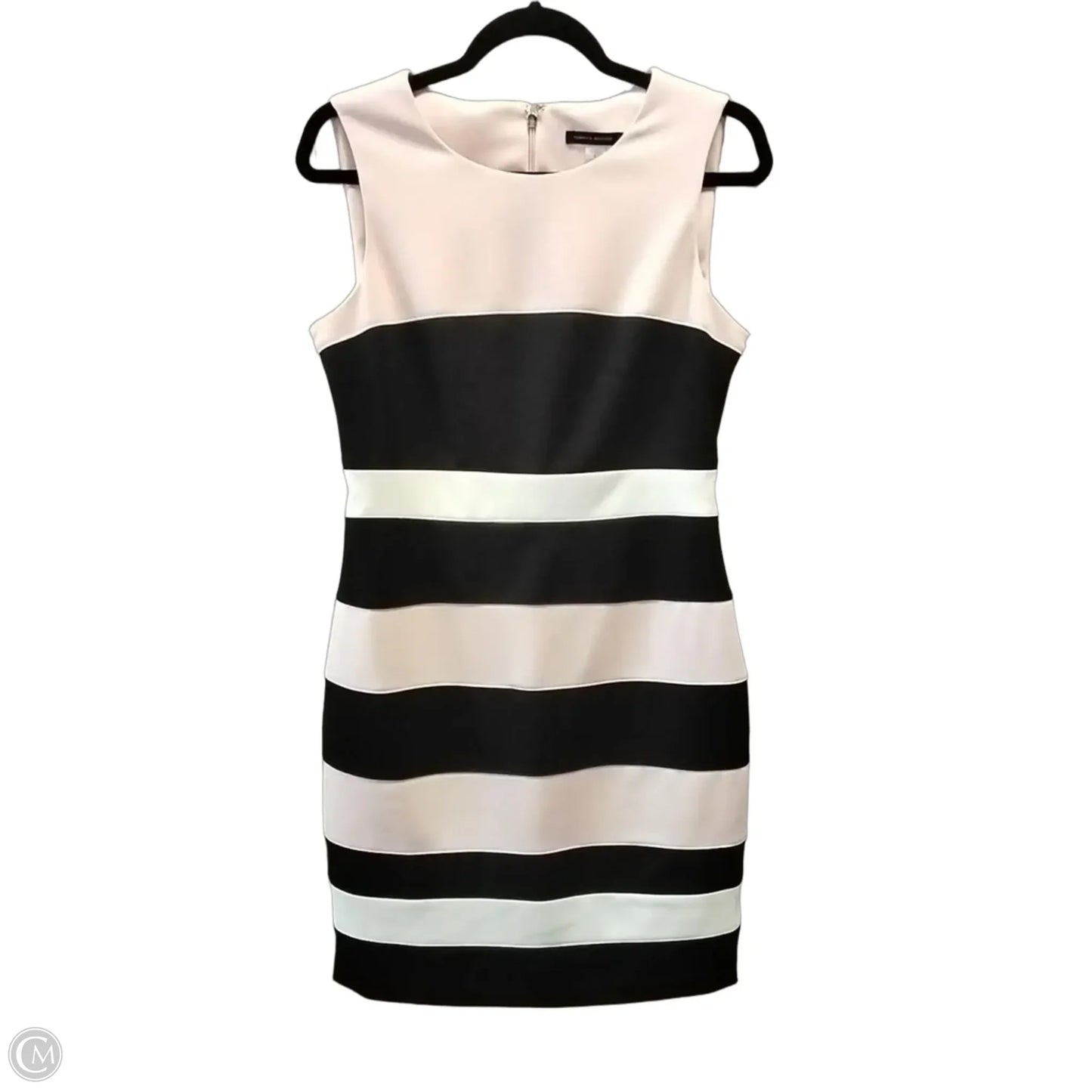 Dress Party Midi By Tommy Hilfiger In Striped Pattern, Size: 8