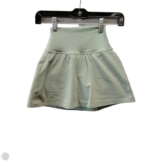 Athletic Skort By Lululemon In Green, Size: 0