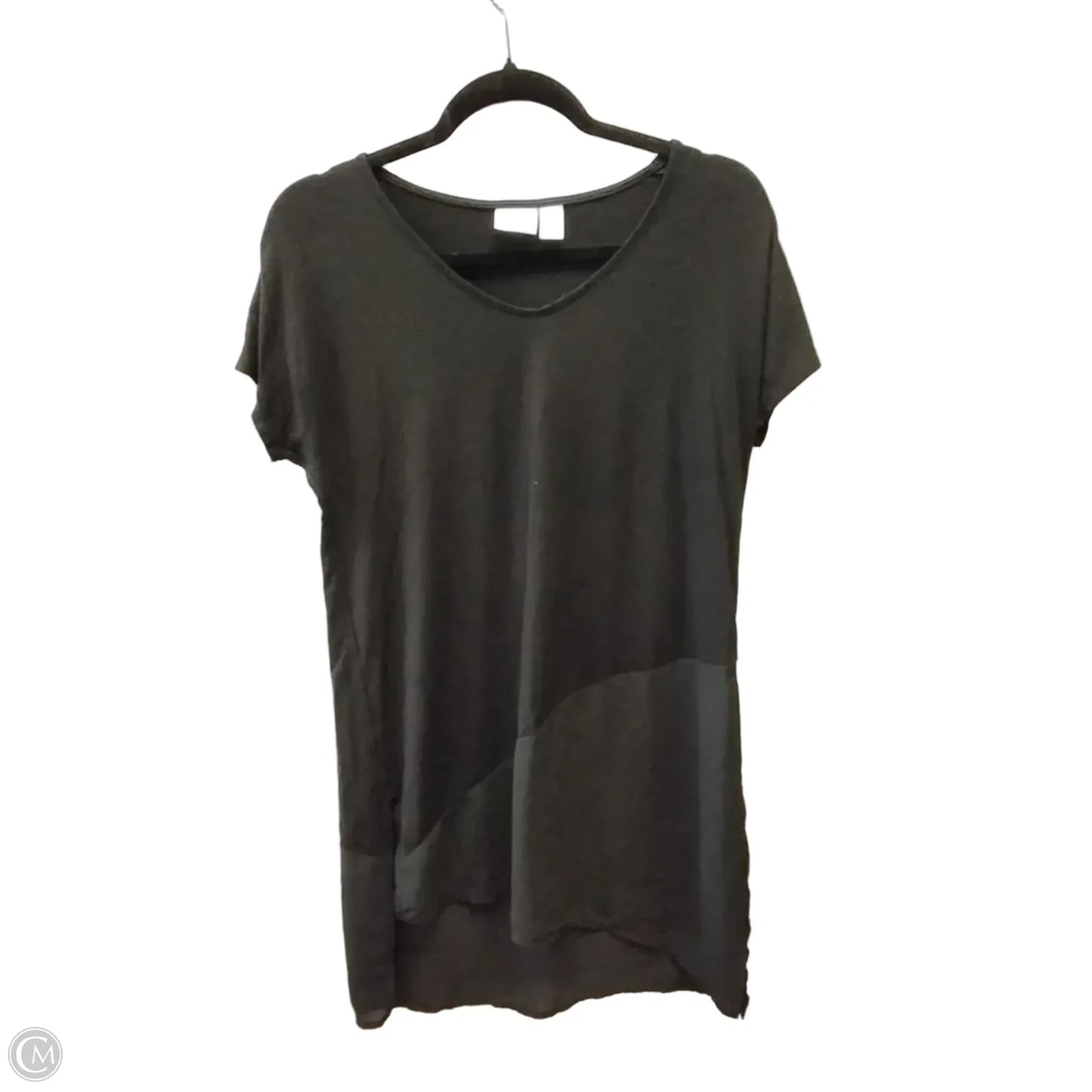 Blouse Short Sleeve By Chicos In Black, Size: S