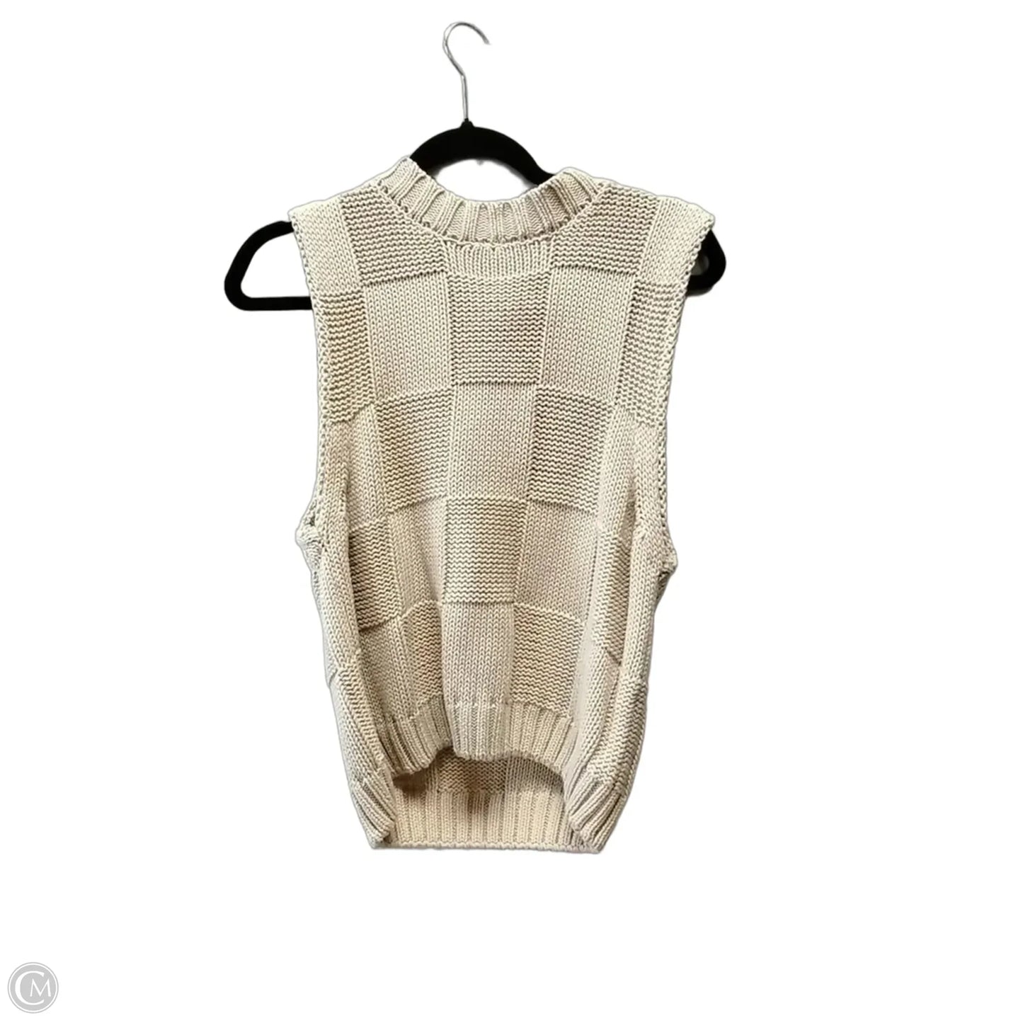 Vest Sweater By Cme In Beige, Size: S