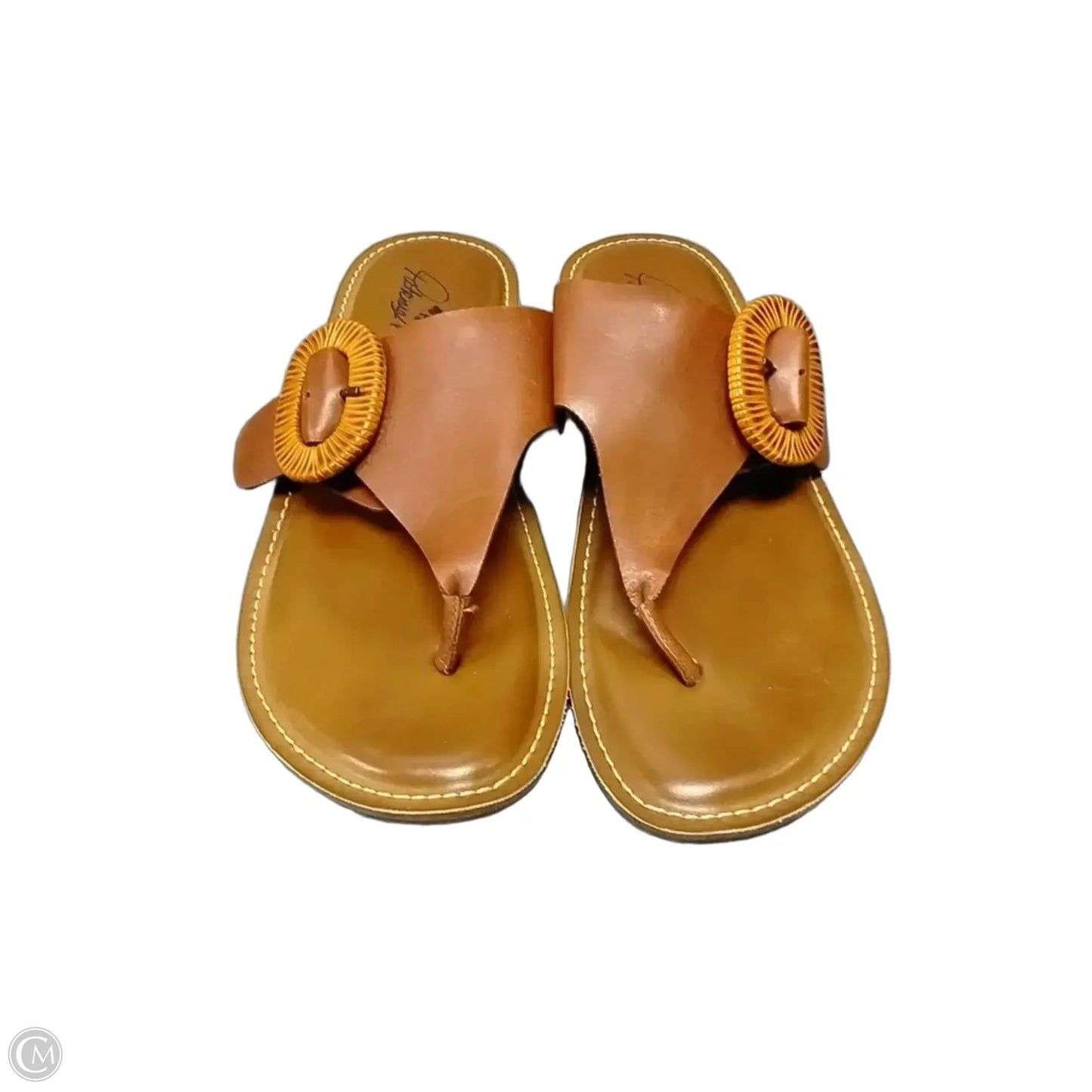 Sandals Designer By Patricia Nash In Brown & Tan, Size: 8.5