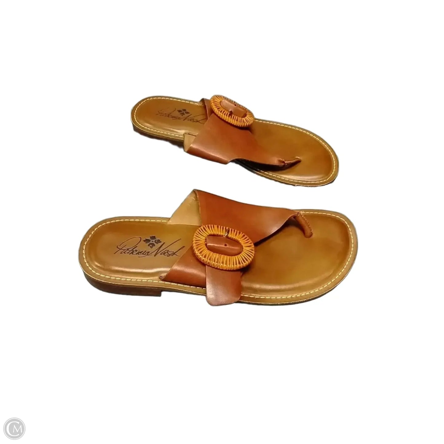 Sandals Designer By Patricia Nash In Brown & Tan, Size: 8.5