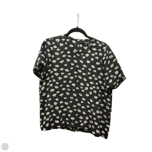 Blouse Short Sleeve By Madewell In Floral Print, Size: M