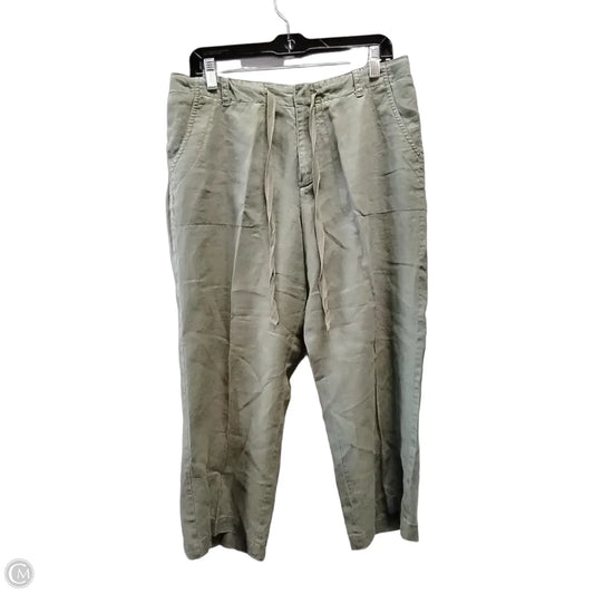 Pants Linen By St Johns Bay In Green, Size: 12