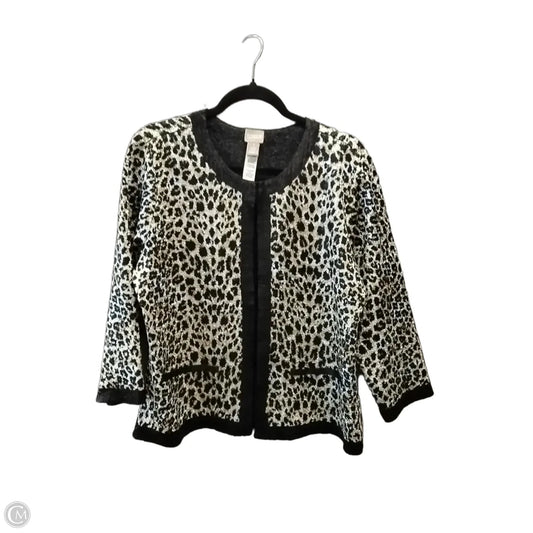 Blazer By Chicos In Animal Print, Size: M