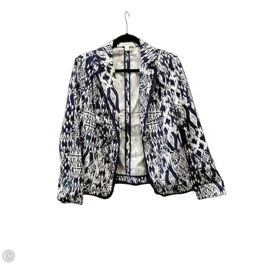 Blazer By Coldwater Creek In Blue & White, Size: M