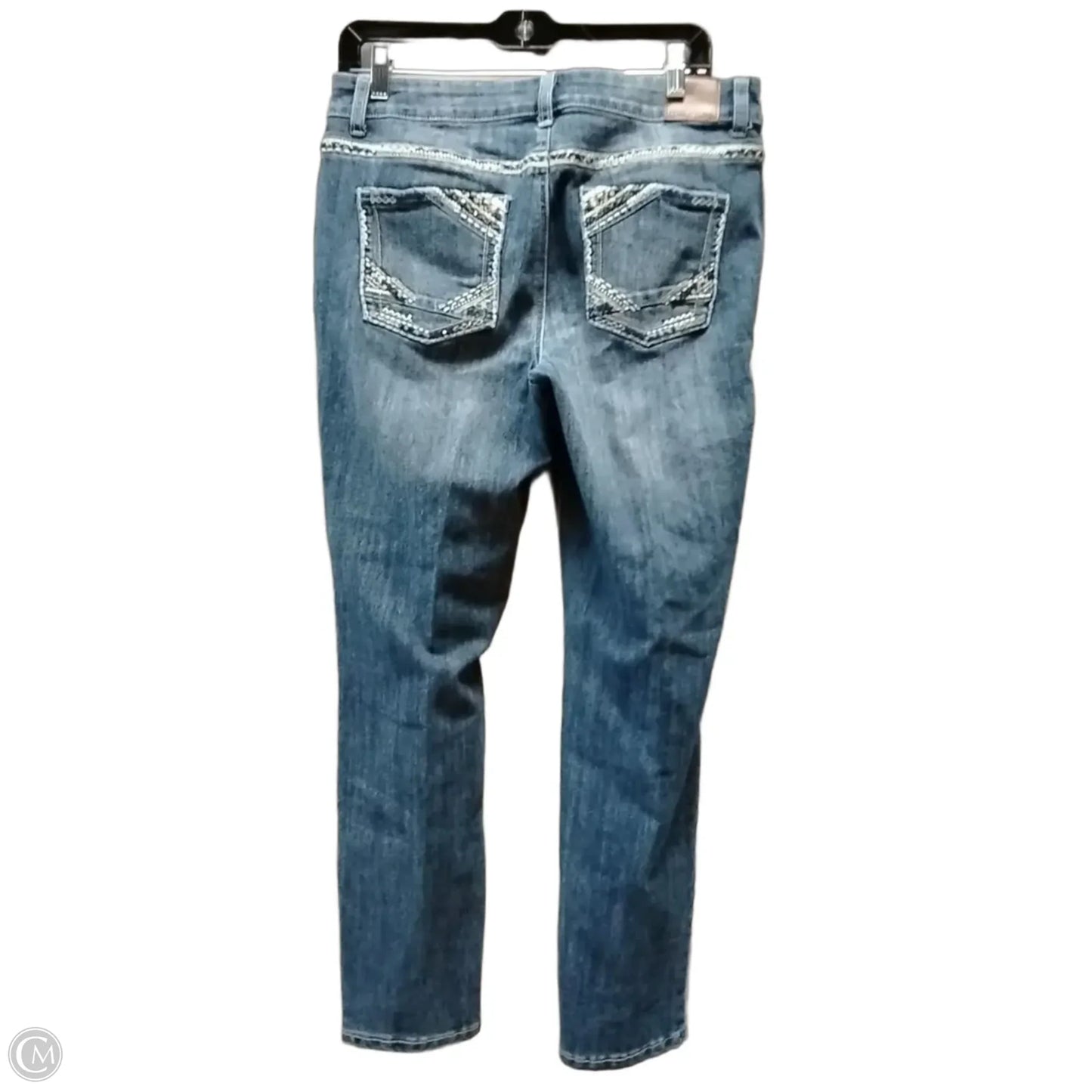 Jeans Straight By Maurices In Blue Denim, Size: 12
