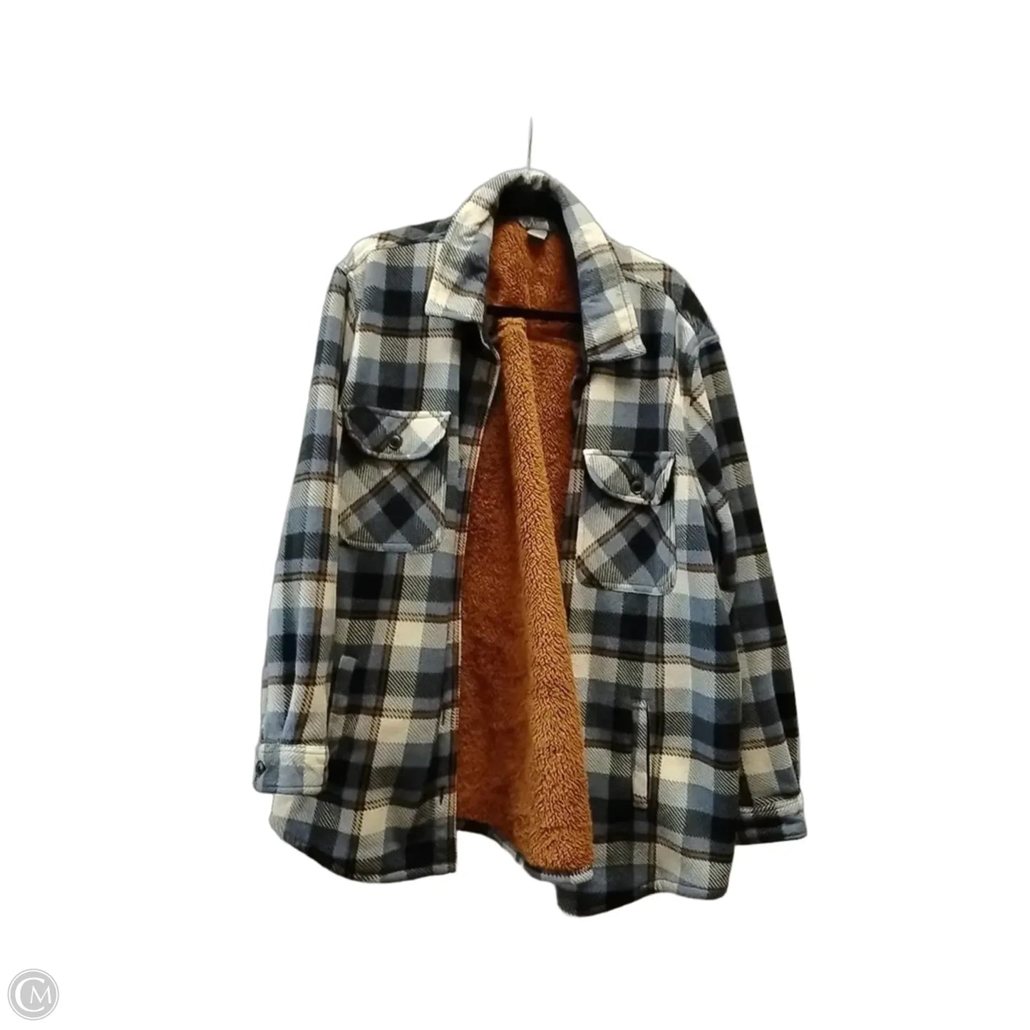Jacket Shirt By Natural Reflections In Plaid Pattern, Size: Xxl