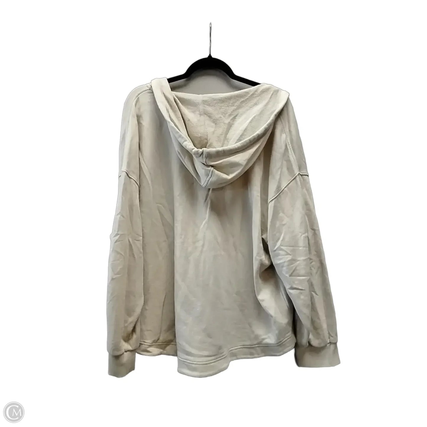 Sweatshirt Hoodie By Old Navy In Cream, Size: Xl