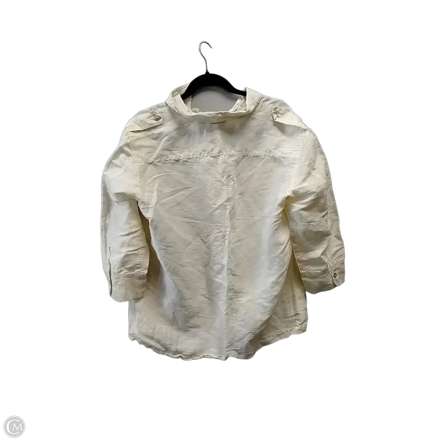 Top Long Sleeve Basic By Chicos In Yellow, Size: M