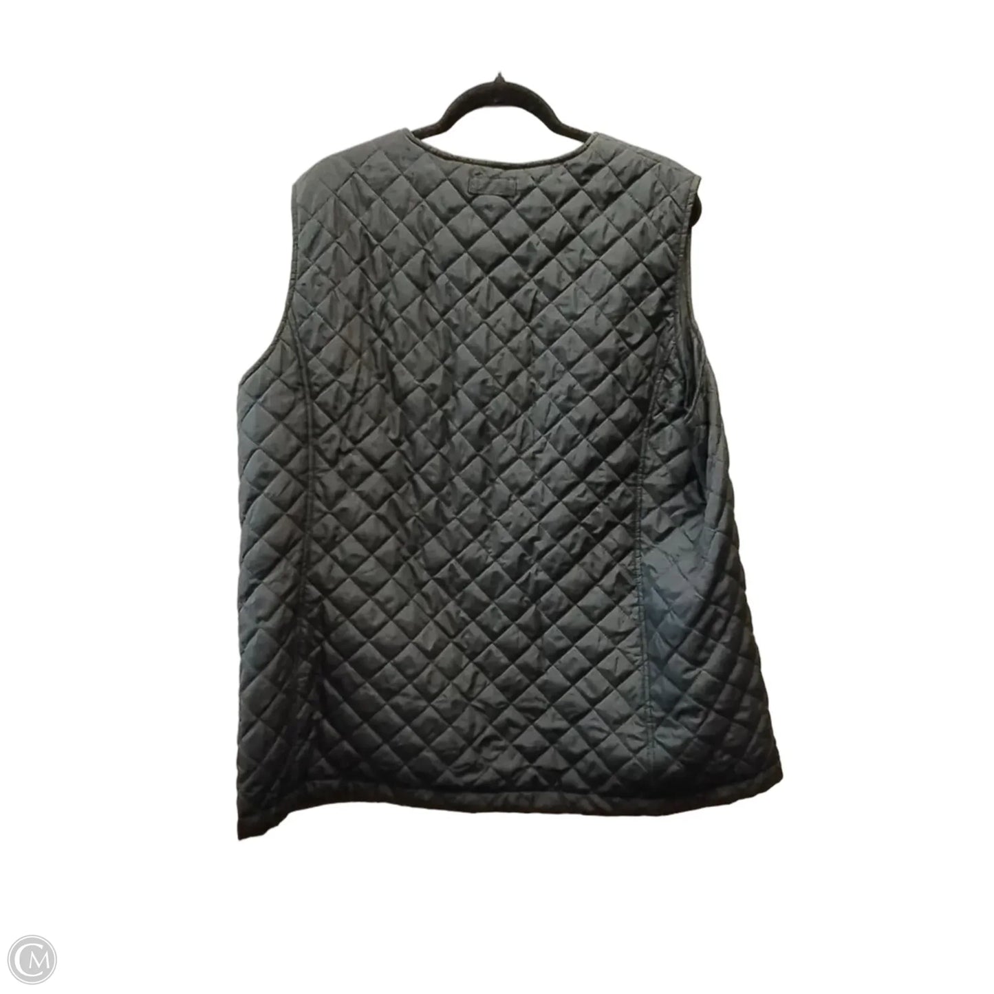Vest Puffer & Quilted By Lands End In Black, Size: 1x