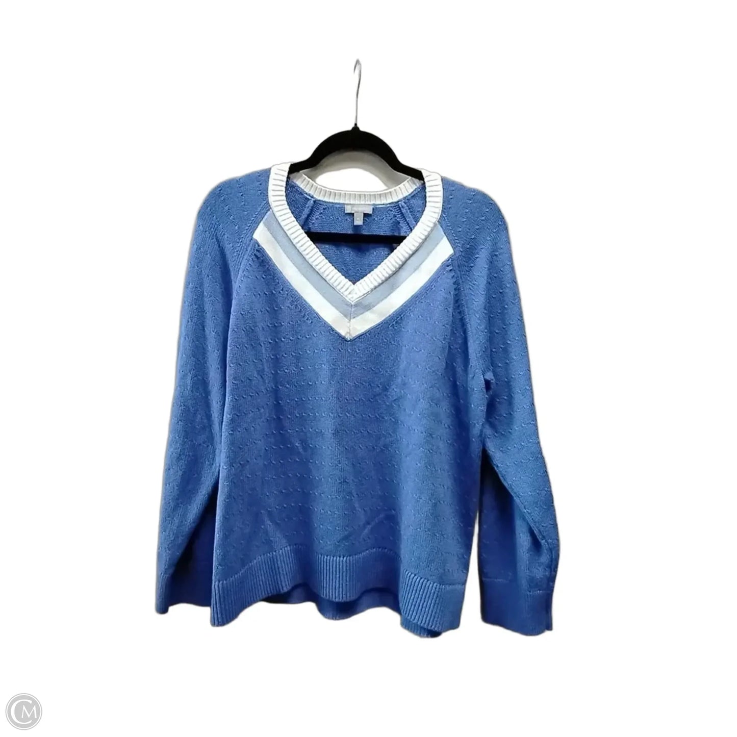 Sweater By Talbots In Blue, Size: Xl