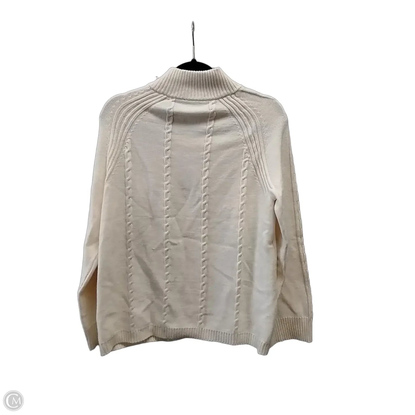 Top Long Sleeve By Chicos In Cream, Size: L