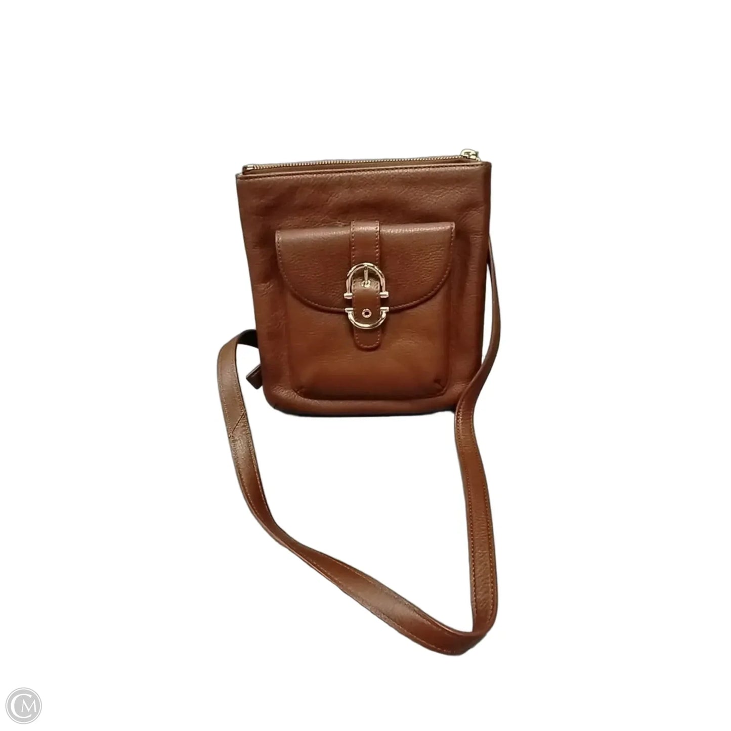 Crossbody Leather By Talbots, Size: Medium