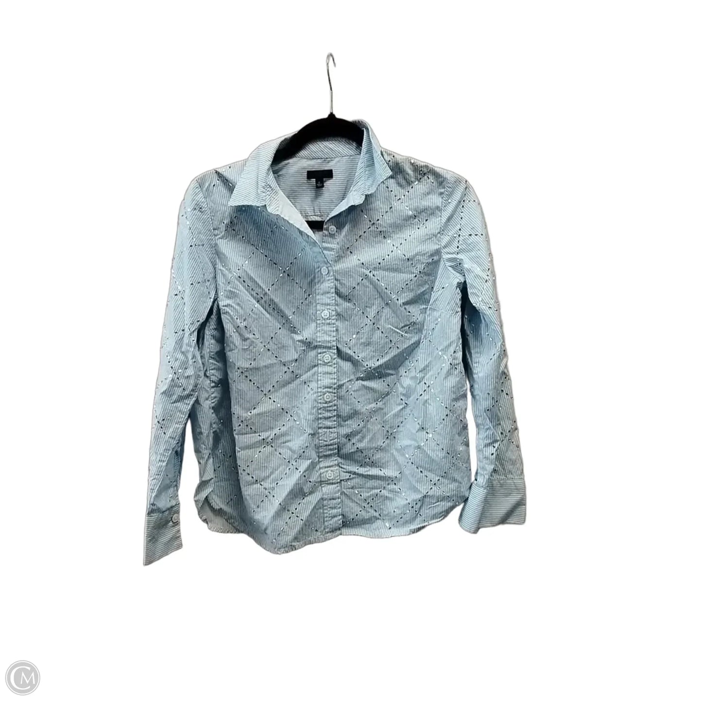 Blouse Long Sleeve By Talbots In Striped Pattern, Size: Sp