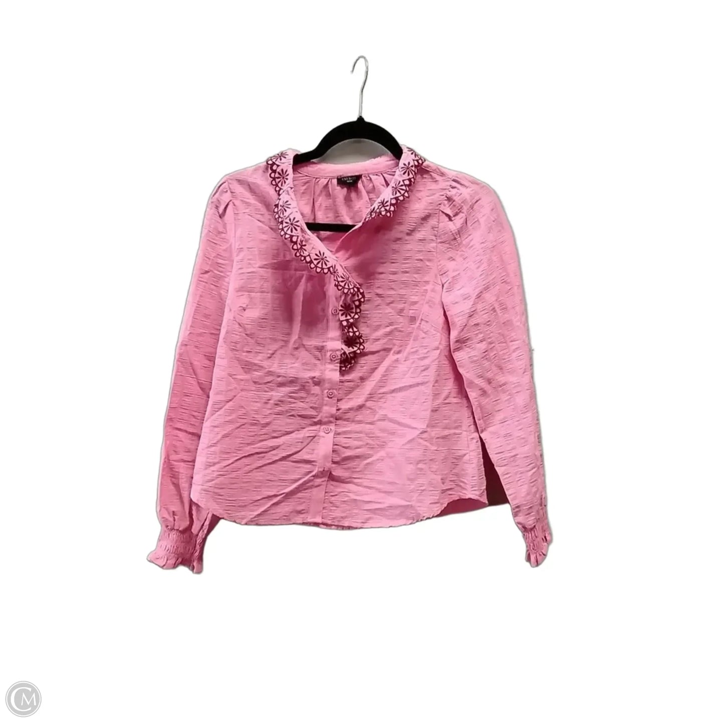 Blouse Long Sleeve By Talbots In Pink, Size: Sp