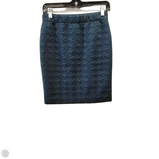 Skirt Midi By Ann Taylor In Navy, Size: Xsp